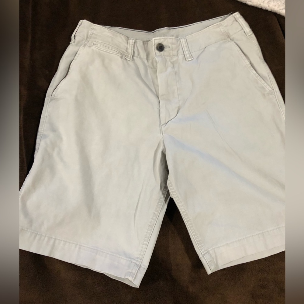 Ash or light gray shorts, gently worn